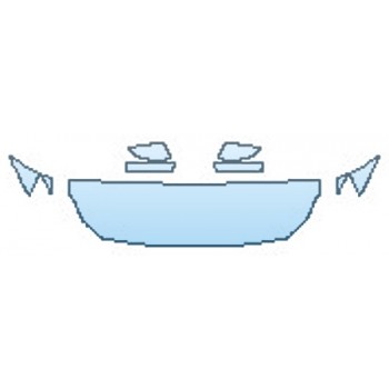 PAINT PROTECTION KIT - 2017 MASERATI QUATTROPORTE S BASE HOOD (18 INCH) FENDERS MIRRORS - PRECUT PPF CLEAR BRA WRAP