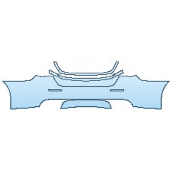 PAINT PROTECTION KIT - 2017 MASERATI QUATTROPORTE S BASE FULL REAR BUMPER - PRECUT PPF CLEAR BRA WRAP