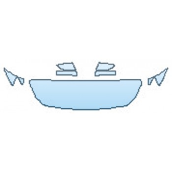 PAINT PROTECTION KIT - 2017 MASERATI QUATTROPORTE S Q4 BASE HOOD (18 INCH WRAPPED EDGES) FENDERS MIRRORS - PRECUT PPF CLEAR BRA WRAP