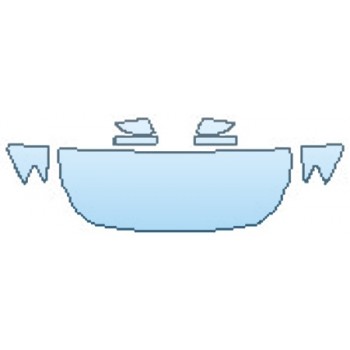 PAINT PROTECTION KIT - 2017 MASERATI QUATTROPORTE S Q4 GRANLUSSO HOOD (24 INCH WRAPPED EDGES) FENDERS MIRRORS - PRECUT PPF CLEAR BRA WRAP