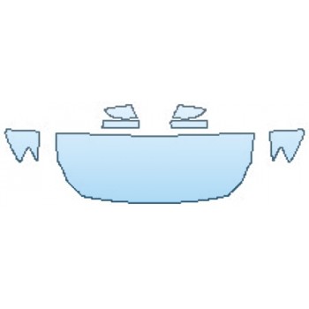 PAINT PROTECTION KIT - 2017 MASERATI QUATTROPORTE S Q4 GRANSPORT HOOD (24 INCH) FENDERS MIRRORS - PRECUT PPF CLEAR BRA WRAP