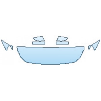 PAINT PROTECTION KIT - 2017 MASERATI QUATTROPORTE S Q4 GRANSPORT HOOD (18 INCH) FENDERS MIRRORS - PRECUT PPF CLEAR BRA WRAP