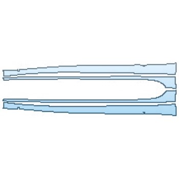 PAINT PROTECTION KIT - 2017 MASERATI QUATTROPORTE S Q4 GRANSPORT ROCKERS - PRECUT PPF CLEAR BRA WRAP