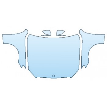 PAINT PROTECTION KIT - 2017 MERCEDES E-CLASS SEDAN E300 4MATIC BASE FULL HOOD FENDERS MIRRORS - PRECUT PPF CLEAR BRA WRAP