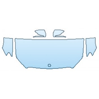 Precut PPF Kit – Clear Bra Paint Protection Film PAINT PROTECTION KIT - 2017 MERCEDES E-CLASS SEDAN E300 4MATIC BASE HOOD (30 INCH WRAPPED EDGES) FENDERS MIRRORS - PRECUT PPF CLEAR BRA WRAP