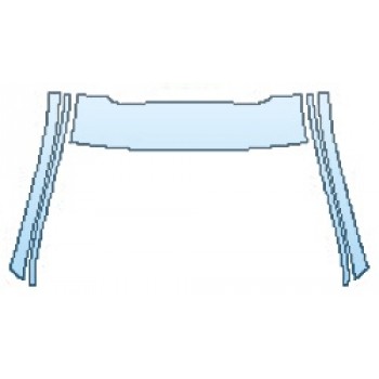 Precut PPF Kit – Clear Bra Paint Protection Film PAINT PROTECTION KIT - 2017 MERCEDES E-CLASS SEDAN E300 4MATIC BASE ROOF A-PILLARS - PRECUT PPF CLEAR BRA WRAP