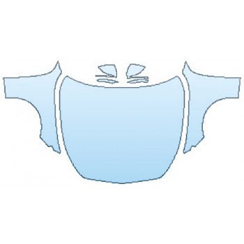 PAINT PROTECTION KIT - 2017 MERCEDES S-CLASS CABRIOLET S63 AMG FULL HOOD (WRAPPED EDGES) FENDERS WITHOUT BADGES MIRRORS - PRECUT PPF CLEAR BRA WRAP