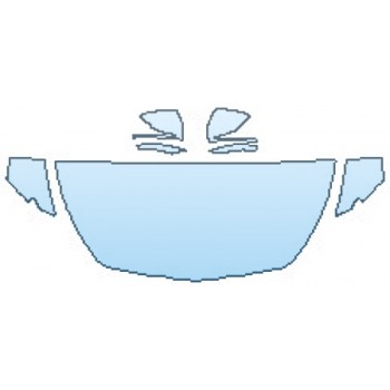 PAINT PROTECTION KIT - 2017 MERCEDES S-CLASS CABRIOLET S65 AMG HOOD (30 INCH WRAPPED EDGES) FENDERS MIRRORS - PRECUT PPF CLEAR BRA WRAP