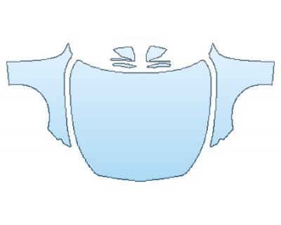 PAINT PROTECTION KIT - 2017 MERCEDES S-CLASS CABRIOLET S550 SPORT FULL HOOD (WRAPPED EDGES) FENDERS MIRRORS - PRECUT PPF CLEAR BRA WRAP