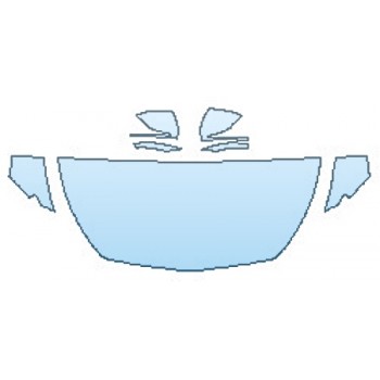 PAINT PROTECTION KIT - 2017 MERCEDES S-CLASS CABRIOLET S550 SPORT HOOD (30 INCH) FENDERS MIRRORS - PRECUT PPF CLEAR BRA WRAP