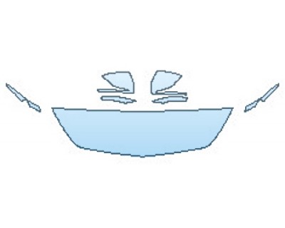 PAINT PROTECTION KIT - 2017 MERCEDES S-CLASS CABRIOLET S550 SPORT HOOD (18 INCH) FENDERS MIRRORS - PRECUT PPF CLEAR BRA WRAP