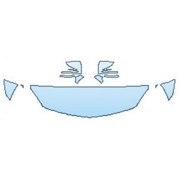 PAINT PROTECTION KIT - 2017 MERCEDES SLC-CLASS ROADSTER SLC43 AMG HOOD (18 INCH) FENDERS MIRRORS - PRECUT PPF CLEAR BRA WRAP