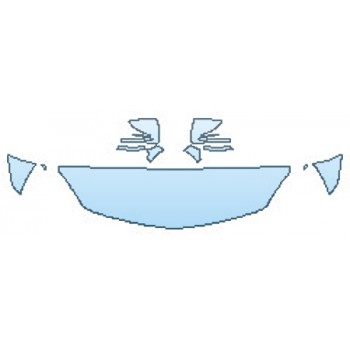 PAINT PROTECTION KIT - 2017 MERCEDES SLC-CLASS ROADSTER SLC300 BASE HOOD (18 INCH) FENDERS MIRRORS - PRECUT PPF CLEAR BRA WRAP