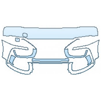 Precut PPF Kit – Clear Bra Paint Protection Film PAINT PROTECTION KIT - 2017 MINI COOPER COUNTRYMAN ALL4 BUMPER (OFFROAD PKG) - PRECUT PPF CLEAR BRA WRAP