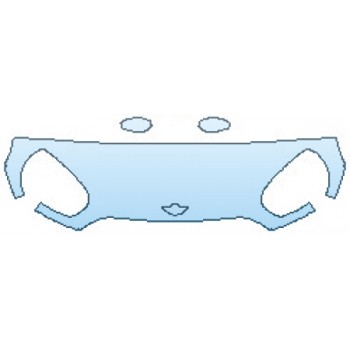 PAINT PROTECTION KIT - 2017 MINI COOPER COUNTRYMAN BASE HOOD (24 INCH WRAPPED EDGES) MIRRORS - PRECUT PPF CLEAR BRA WRAP