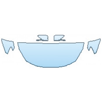 PAINT PROTECTION KIT - 2017 NISSAN SENTRA SR MIDNIGHT EDITION HOOD(24 INCH) FENDERS MIRRORS - PRECUT PPF CLEAR BRA WRAP