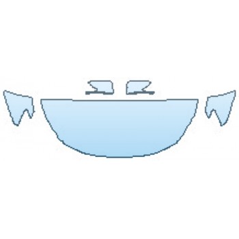 PAINT PROTECTION KIT - 2017 NISSAN SENTRA SR MIDNIGHT EDITION HOOD(24 INCH WRAPPED EDGES) FENDERS MIRRORS - PRECUT PPF CLEAR BRA WRAP