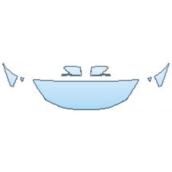 PAINT PROTECTION KIT - 2017 NISSAN SENTRA SR MIDNIGHT EDITION HOOD(18 INCH) FENDERS MIRRORS - PRECUT PPF CLEAR BRA WRAP