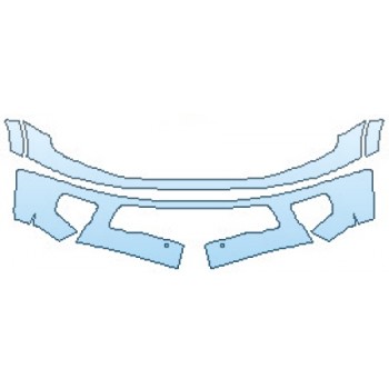 PAINT PROTECTION KIT - 2017 NISSAN TITAN PLATINUM RESERVE BUMPER - PRECUT PPF CLEAR BRA WRAP