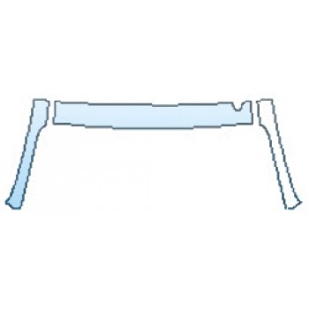 PAINT PROTECTION KIT - 2017 NISSAN TITAN PLATINUM RESERVE ROOF A-PILLARS - PRECUT PPF CLEAR BRA WRAP