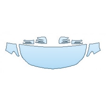 PRECUT PPF KIT - 2018 MERCEDES CLA-CLASS COUPE CLA250 4MATIC BASE HOOD(24 INCH WRAPPED EDGES) FENDERS MIRRORS PRECUT PPF CLEAR BRA WRAP