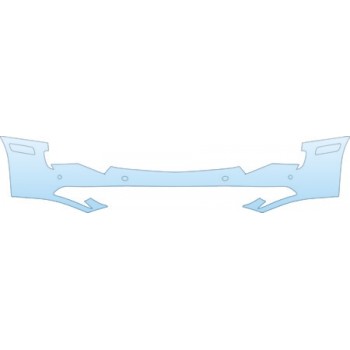 PAINT PROTECTION KIT - 2011 MERCEDES-BENZ SLS COUPE AMG LOWER BUMPER(WITH SENSORS) KIT - PRECUT PPF CLEAR BRA WRAP