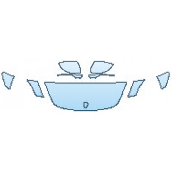 PRECUT PPF KIT - 2018 PORSCHE PANAMERA 4 E-HYBRID HOOD(18 INCH) FENDERS MIRRORS PRECUT PPF CLEAR BRA WRAP