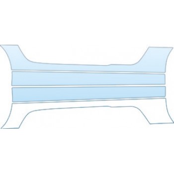 PAINT PROTECTION KIT - 2012 MERCEDES-BENZ SLS COUPE AMG ROCKERS KIT - PRECUT PPF CLEAR BRA WRAP