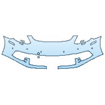 PRECUT PPF KIT - 2018 PORSCHE PANAMERA 4S BUMPER WITH WASHERS AND SENSORS (1 PIECE) PRECUT PPF CLEAR BRA WRAP