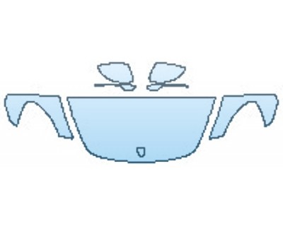 2018 PORSCHE PANAMERA 4S EXECUTIVE HOOD(24 INCH WRAPPED EDGES) FENDERS MIRRORS PRECUT PPF CLEAR BRA WRAP