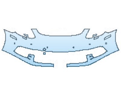 2018 PORSCHE PANAMERA 4S EXECUTIVE BUMPER WITH WASHERS AND SENSORS (1 PIECE) PRECUT PPF CLEAR BRA WRAP