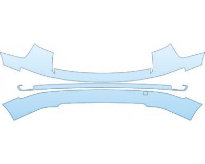 PAINT PROTECTION KIT - 2011 HYUNDAI ELANTRA TOURING SEDAN  FULL REAR BUMPER KIT - PRECUT PPF CLEAR BRA WRAP