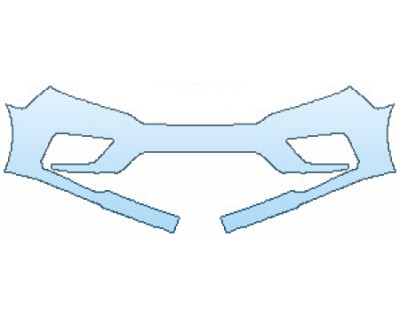 PAINT PROTECTION KIT - 2020 HONDA ODYSSEY EX-L BUMPER (1 PIECE) - PRECUT PPF CLEAR BRA WRAP