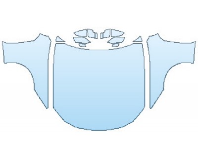 2018 LEXUS LC 500 FULL HOOD(WRAPPED EDGES) FENDERS MIRRORS PRECUT PPF CLEAR BRA WRAP