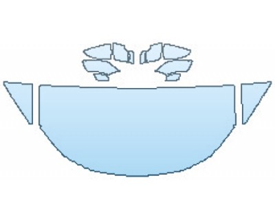 2018 LEXUS LC 500 HOOD(30 INCH WRAPPED EDGES) FENDERS MIRRORS PRECUT PPF CLEAR BRA WRAP