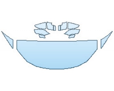 2018 LEXUS LC 500 HOOD(24 INCH) FENDERS MIRRORS PRECUT PPF CLEAR BRA WRAP