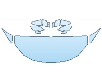 2018 LEXUS LC 500 HOOD(24 INCH WRAPPED EDGES) FENDERS MIRRORS PRECUT PPF CLEAR BRA WRAP