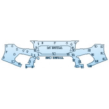 PAINT PROTECTION KIT - 2019 SUBARU WRX STI LIMITED BUMPER - PRECUT PPF CLEAR BRA WRAP