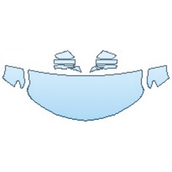 PRECUT PPF KIT - 2018 ACURA TLX HOOD(30 INCH WRAPPED EDGES) FENDERS MIRRORS PRECUT PPF CLEAR BRA WRAP