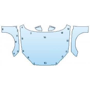 PAINT PROTECTION KIT - 2018 AUDI A5 SPORTBACK FULL HOOD FENDERS MIRRORS - PRECUT PPF CLEAR BRA WRAP