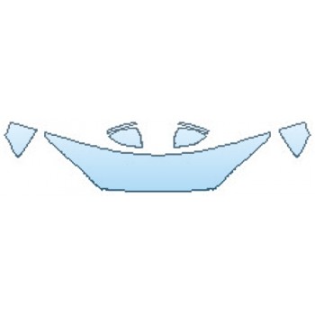 PAINT PROTECTION KIT - 2018 AUDI A5 SPORTBACK HOOD(18 INCH WRAPPED EDGES) FENDERS MIRRORS - PRECUT PPF CLEAR BRA WRAP