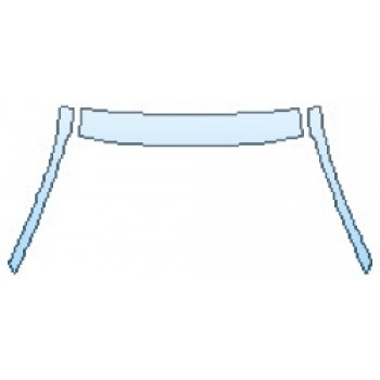 PAINT PROTECTION KIT - 2018 AUDI A5 SPORTBACK ROOF A-PILLARS - PRECUT PPF CLEAR BRA WRAP