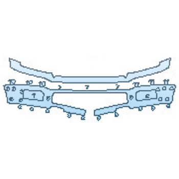 PAINT PROTECTION KIT - 2020 FORD F-150 KING RANCH BUMPER - PRECUT PPF CLEAR BRA WRAP