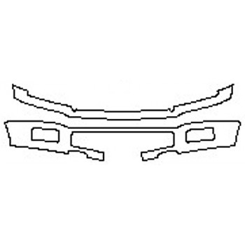 2020 FORD F-150 LARIAT Bumper With Plate Cutout