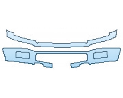2020 FORD F-150 LARIAT Bumper With Plate Cutout
