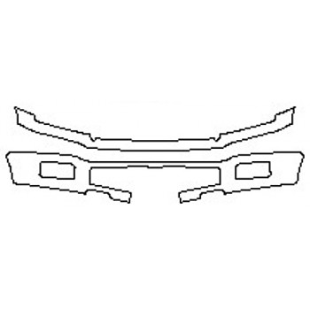 2020 FORD F-150 LIMITED Bumper With Plate Cutout