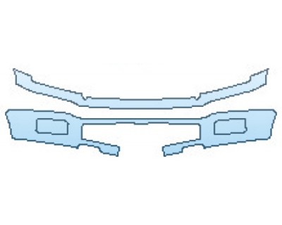 2020 FORD F-150 LIMITED Bumper With Plate Cutout