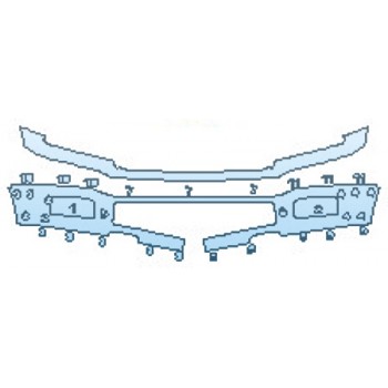 PAINT PROTECTION KIT - 2019 FORD F-150 LIMITED BUMPER (STX PKG) - PRECUT PPF CLEAR BRA WRAP