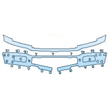 PAINT PROTECTION KIT - 2020 FORD F-150 XL BUMPER (STX PKG) - PRECUT PPF CLEAR BRA WRAP