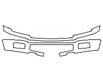 2020 FORD F-150 XL Bumper With Plate cutout (STX PKG)